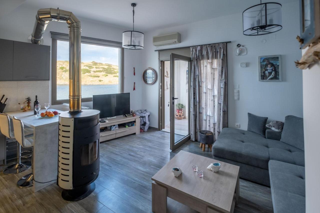 Seaside Flat With Hydromassage Apartment Mochlos Luaran gambar